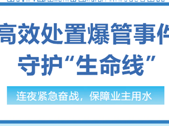 高效处置爆管事件，守护“生命线”。